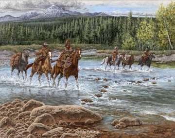 western American Indians 74 Oil Paintings